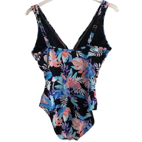 Sea Level Australia Botanical Spliced One Piece Swimsuit Black Multi Size 8 - Picture 3 of 12